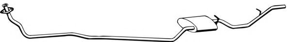 WALKER 02597 Middle Silencer